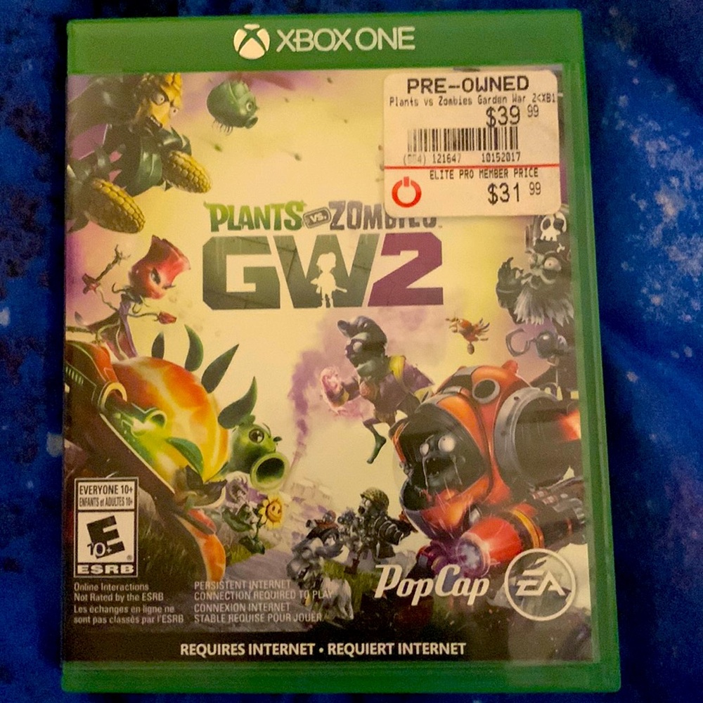 Xbox one Plants vs. Zombies 2